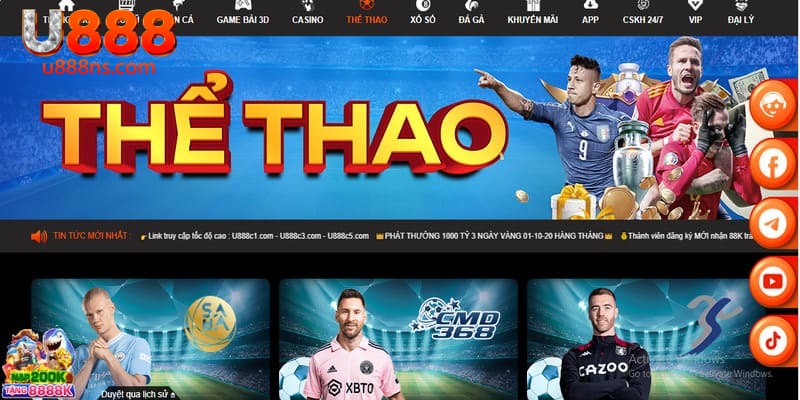 Tổng quan vài nét về khuyến mãi thể thao tại U888