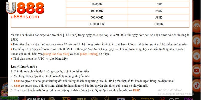 Khuyến Mãi Thể Thao - Cơ Hội Nhận Ngay Tiền Tỷ Về Tay